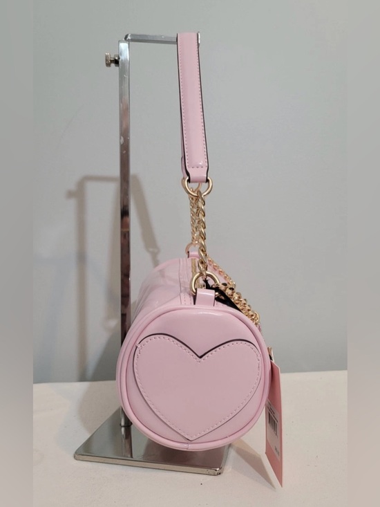 Juicy Couture Pink Patent Barrel Shoulder Bag with Gold Chain Charm NWT main image 14